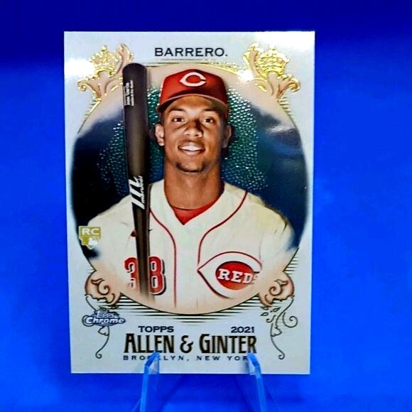 2021 Topps Allen & Ginter Chrome Jose Barrero Cincinnati Reds #247 - Picture 1 of 5